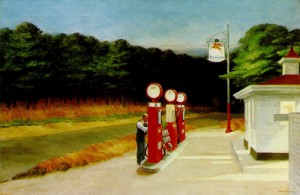Oil hopper,edward Painting - Gas  1940 by Hopper,Edward