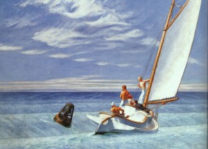 Oil hopper,edward Painting - Ground Swell, 1939 by Hopper,Edward