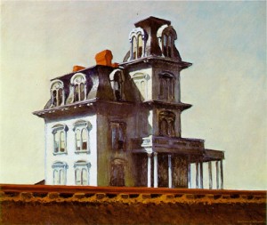 Oil the Painting - House by the Railroad  1925 by Hopper,Edward