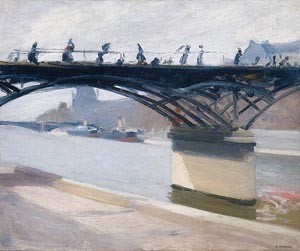 Oil hopper,edward Painting - Le Pont des Arts by Hopper,Edward