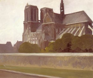 Oil hopper,edward Painting - Notre Dame, Paris 1907 by Hopper,Edward