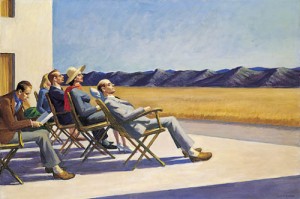 Oil the Painting - People in the Sun (1960) by Hopper,Edward