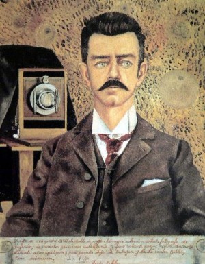 Oil kahlo,frida Painting - Portrait of My Father ,1951 by Kahlo,Frida