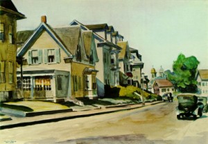 Oil street Painting - Prospect Street, Gloucester   1928 by Hopper,Edward