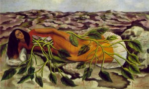 Oil kahlo,frida Painting - Roots (Raices)  1943 by Kahlo,Frida