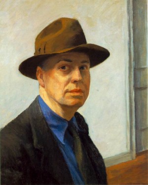 Oil portrait Painting - Self Portrait, 1925-30 by Hopper,Edward