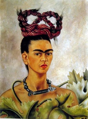  Photograph - Self-portrait with Braid,1941 by Kahlo,Frida