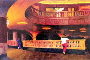Oil the Painting - The Sheridan Theatre by Hopper,Edward