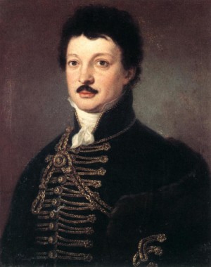 Oil donat, janos Painting - Portrait of Poet Daniel Berzsenyi  1817 by Donat, Janos