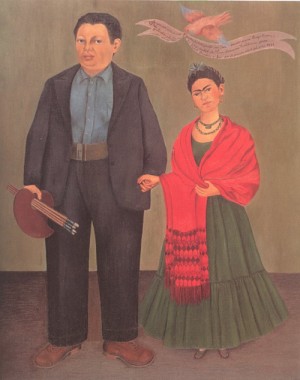 Oil kahlo,frida Painting - Frida Kahlo and Diego Rivera   1931 by Kahlo,Frida