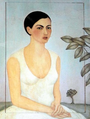 Oil kahlo,frida Painting - Portrait of My Sister Cristina,1928 by Kahlo,Frida