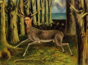 Oil kahlo,frida Painting - The Little Deer  1946 by Kahlo,Frida