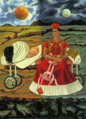 Oil kahlo,frida Painting - Tree of Hope , Keep Firm ,1946 by Kahlo,Frida