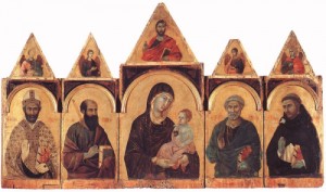Oil Painting - Polyptych No. 28   1300-05 by Duccio  di Buoninsegna