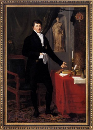 Oil Painting - Baron Charles-Louis de Keverberg de Kessel   1818 by Ducq, Joseph Francois