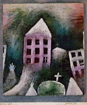 Oil klee,paul Painting - Destroyed Place  1920 by Klee,Paul