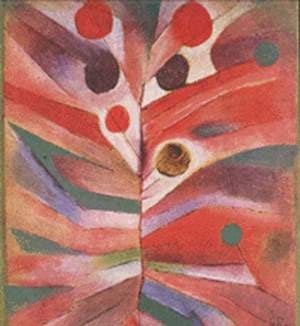 Oil plant Painting - Feather Plant 1919 by Klee,Paul