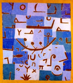 Oil klee,paul Painting - Legend of the Nile by Klee,Paul