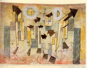 Oil klee,paul Painting - Mural from the Temple of Longing, 1922 by Klee,Paul