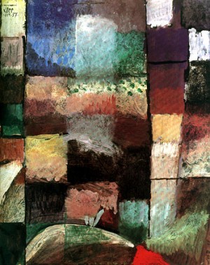 Oil klee,paul Painting - On a Motif from Hamamet 1914 by Klee,Paul