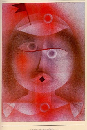  Photograph - The Mask with the Little Flag, 1925 by Klee,Paul
