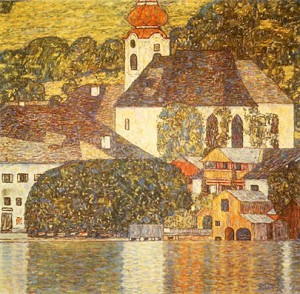 Oil klimt gustav Painting - Church in Uterach (1916) by Klimt Gustav