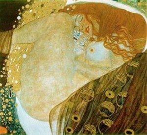 Oil klimt gustav Painting - Danae (1907) by Klimt Gustav