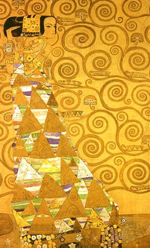Oil klimt gustav Painting - Expectation by Klimt Gustav