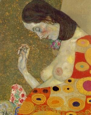  Photograph - Hope II (details) by Klimt Gustav