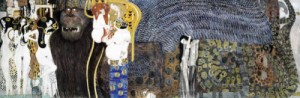 Oil klimt gustav Painting - Hostile Forces 1902 by Klimt Gustav