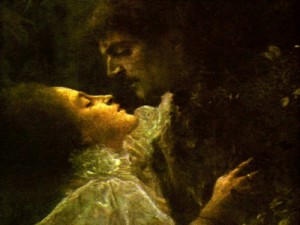 Oil klimt gustav Painting - Love    1895 by Klimt Gustav