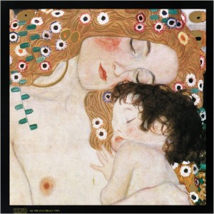 Oil klimt gustav Painting - Mother and Child(details) by Klimt Gustav