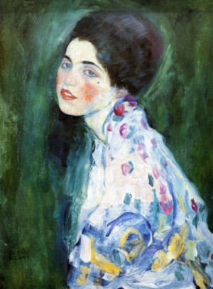 Oil klimt gustav Painting - Portrait of a Lady. ca 1916-1917 by Klimt Gustav