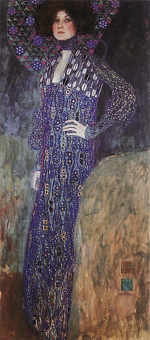  Photograph - Portrait of Emilie Floge, 1902 by Klimt Gustav
