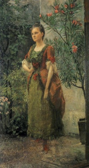 Oil portrait Painting - Portrait of Emilie Floge. ca 1893 by Klimt Gustav