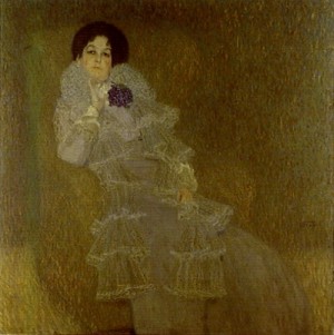 Oil portrait Painting - Portrait of Marie Henneberg by Klimt Gustav