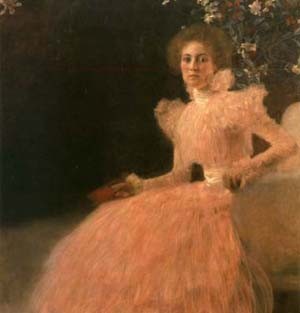 Oil portrait Painting - Portrait of Sonja Knips 1898 by Klimt Gustav