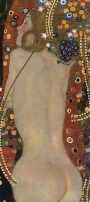 Oil klimt gustav Painting - Sea Serpents IV by Klimt Gustav