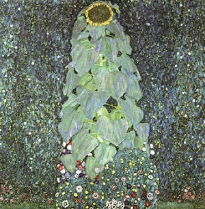 Oil sunflower Painting - Sunflower 1906 by Klimt Gustav
