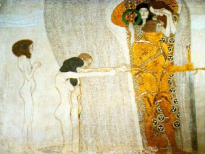 Oil klimt gustav Painting - The Beethoven Frieze   1902 by Klimt Gustav