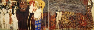  Photograph - The Beethoven Frieze The Hostile Powers. Far Wall. 1902 by Klimt Gustav