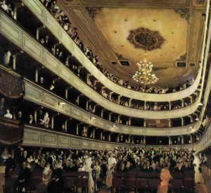  Photograph - The Old Burgtheater. 1888-89 by Klimt Gustav