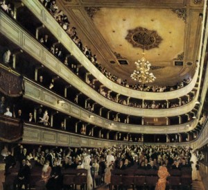 Oil klimt gustav Painting - The Old Burgtheater. 1888-89 by Klimt Gustav