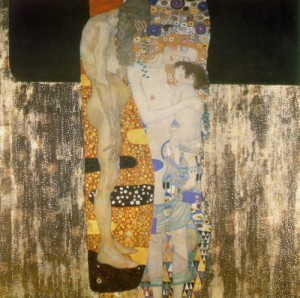Oil woman Painting - The Three Ages of Woman  1905 by Klimt Gustav