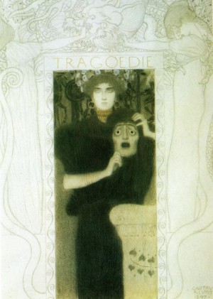 Oil klimt gustav Painting - Tragodie (Tragedy). 1897 by Klimt Gustav