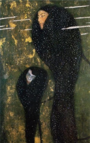 Oil klimt gustav Painting - Water Nymphs (Silverfish). ca. 1899 by Klimt Gustav