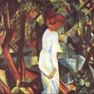 Oil the Painting - A Couple In The Forest by Macke ,August