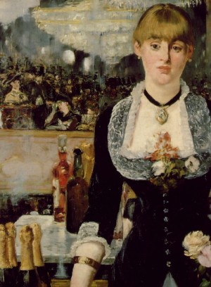  Photograph - A Bar at the Folies-Bergeres(DETAIL of barmaid)  1881-82 by Manet,Edouard