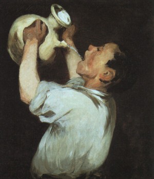  Photograph - Boy with a Pitcher, 1862 by Manet,Edouard