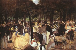  Photograph - Concert in the Tuileries, 1860-62 by Manet,Edouard